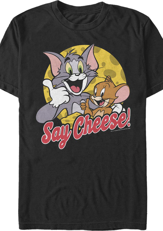 Say Cheese Tom And Jerry T-Shirt - main product image