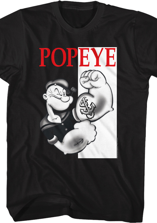 Scarface Poster Popeye T-Shirt - main product image