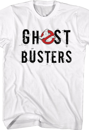 Scattered Logo Ghostbusters T-Shirt