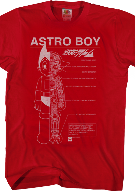 Schematic Astro Boy T-Shirt - main product image