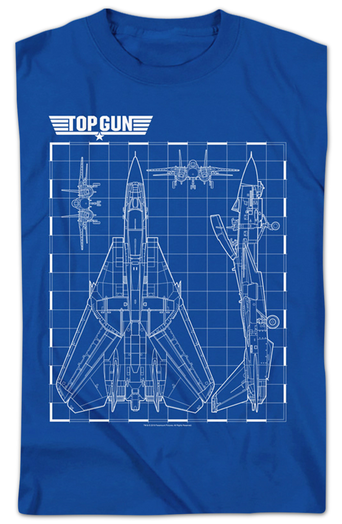 Schematic Top Gun T-Shirt