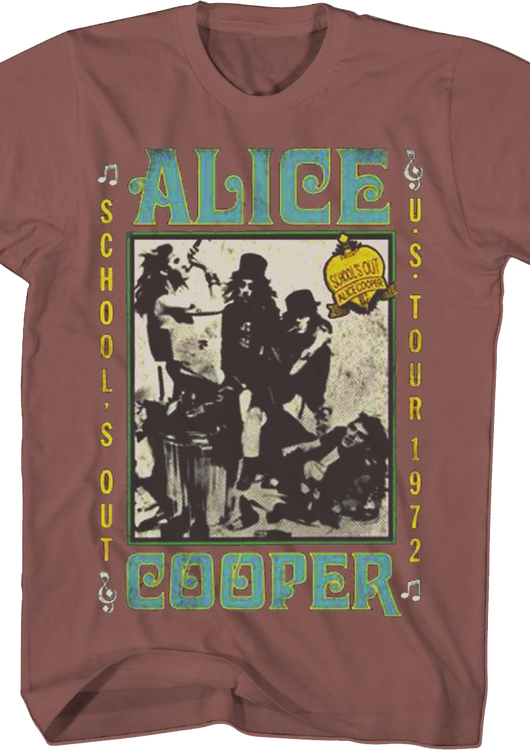 School's Out US Tour 1972 Alice Cooper T-Shirt - main product image