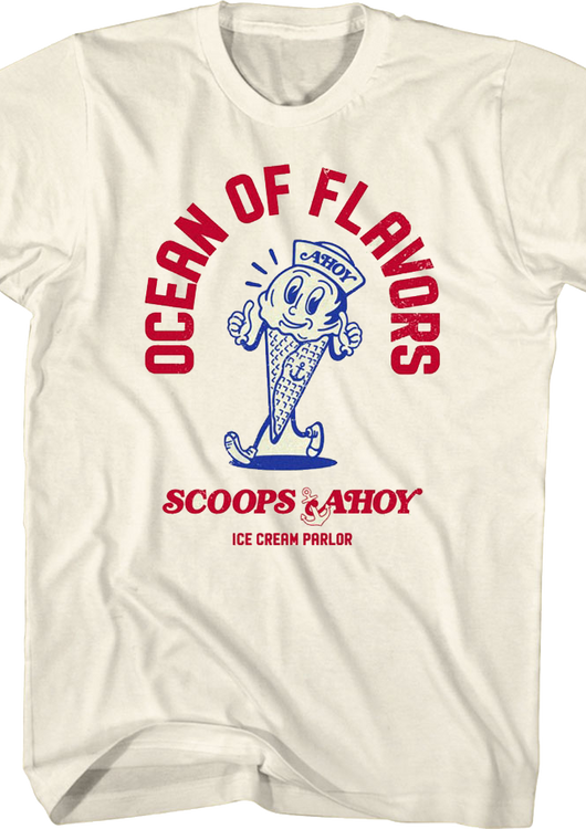 Scoops Ahoy Ocean Of Flavors Stranger Things T-Shirt - main product image
