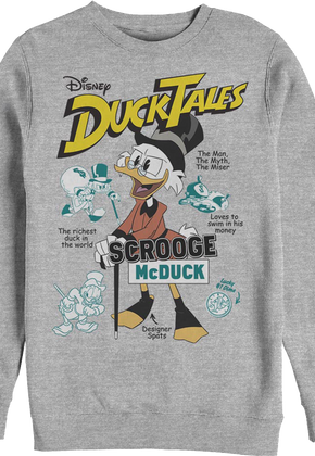 Scrooge McDuck The Man The Myth The Miser DuckTales Sweatshirt