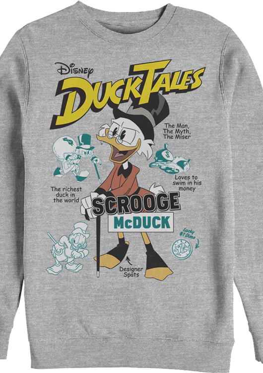 Scrooge McDuck The Man The Myth The Miser DuckTales Sweatshirt - main product image