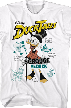 Scrooge McDuck The Man The Myth The Miser DuckTales T-Shirt