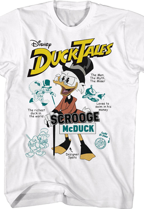 Scrooge McDuck The Man The Myth The Miser DuckTales T-Shirt