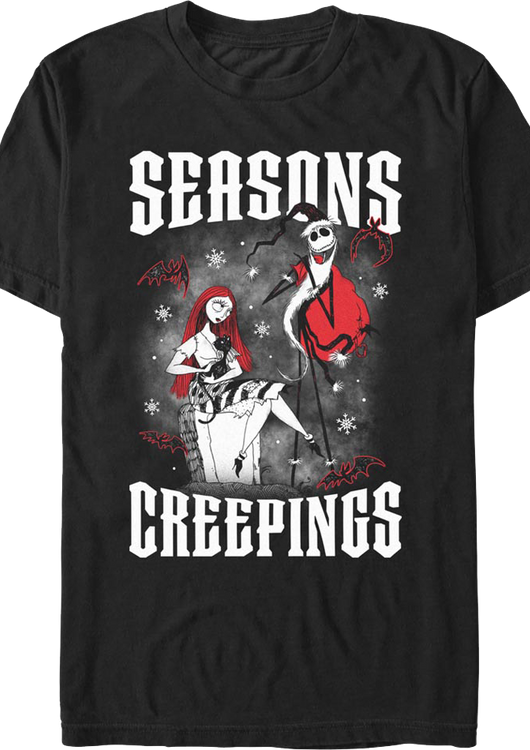 Seasons Creepings Nightmare Before Christmas T-Shirt - main product image