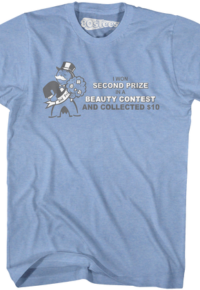 Blue Second Prize Monopoly T-Shirt