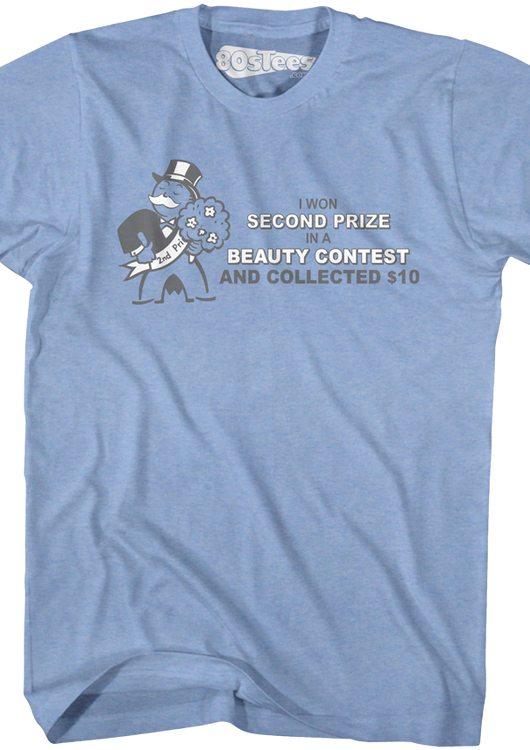 Blue Second Prize Monopoly T-Shirt - main product image