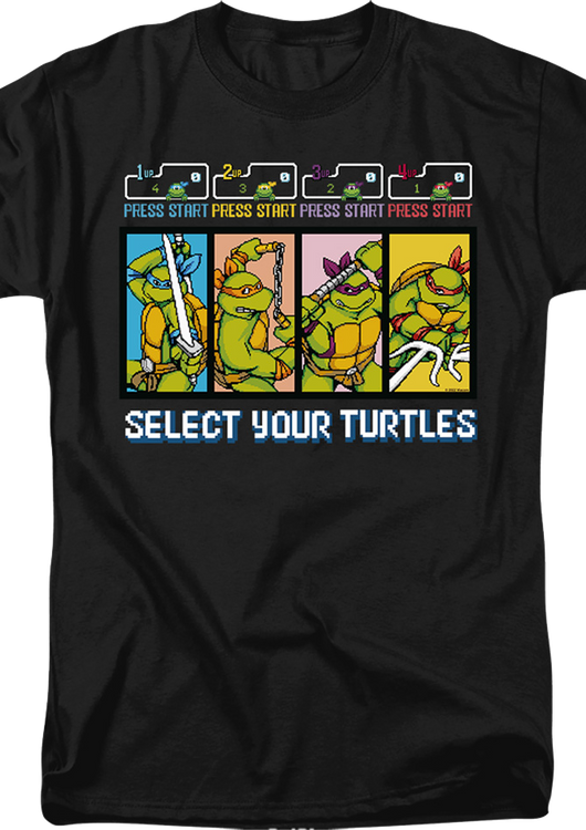Select Your Turtles Teenage Mutant Ninja Turtles T-Shirt - main product image