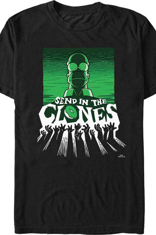 Send In The Clones The Simpsons T-Shirtmain product image