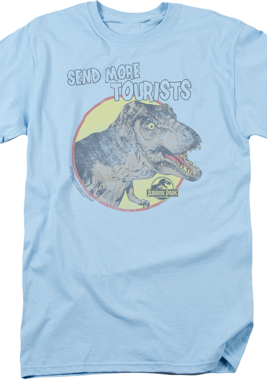 Send More Tourists Jurassic Park T-Shirt - main product image
