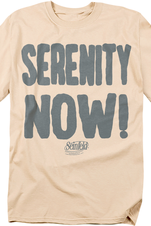 Serenity Now Seinfeld T-Shirtmain product image