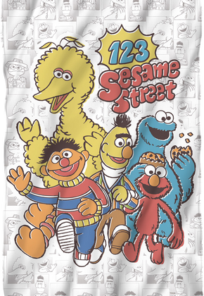 Sesame Street 36 x 58 Fleece Blanket