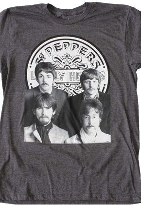 Black And White Sgt. Pepper's Lonely Hearts Club Band Beatles T-Shirt