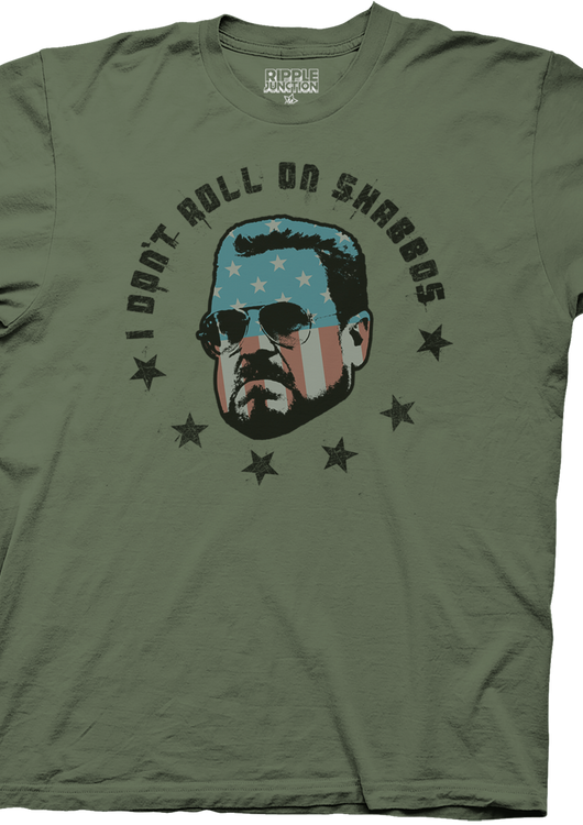 Walter Sobchak Don't Roll on Shabbos Big Lebowski T-Shirt - main product image