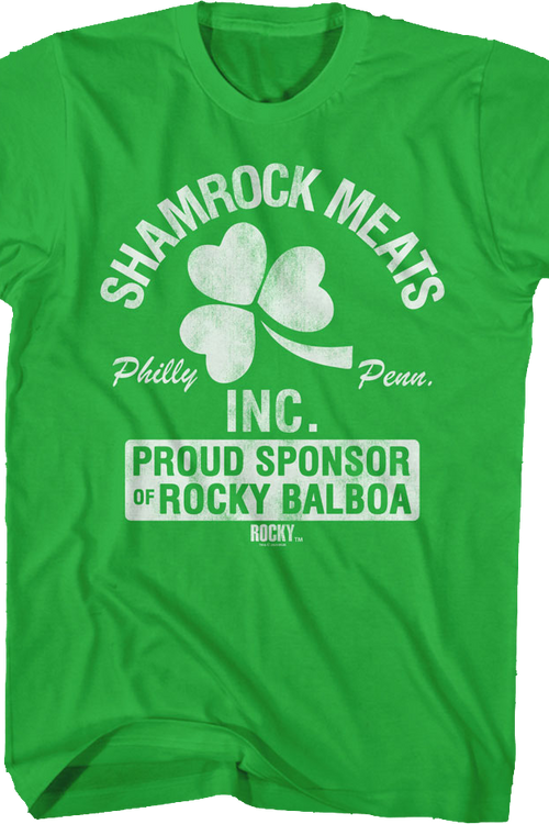 Shamrock Meats Proud Sponsor Of Rocky T-Shirt - main product image