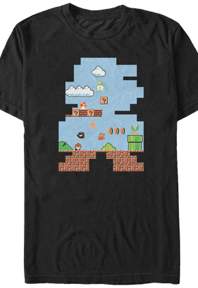 Shape of Super Mario T-Shirt