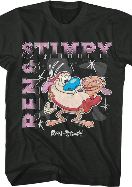 Shapes And Sparkles Ren And Stimpy T-Shirt - main product image