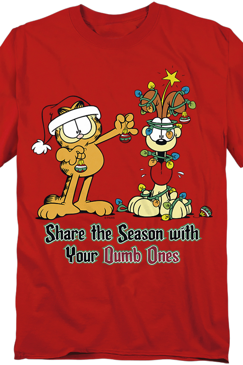 Share The Season With Your Dumb Ones Garfield T-Shirt - main product image