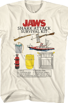 Shark Attack Survival Kit Jaws T-Shirt