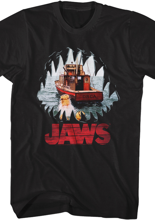 Shark Mouth POV Jaws T-Shirt - main product image