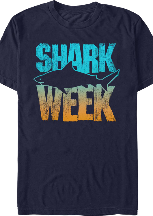 Shark Outline Shark Week T-Shirt - main product image