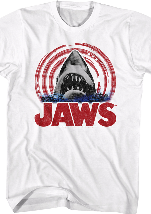 Shark Spiral Attack Jaws T-Shirt - main product image