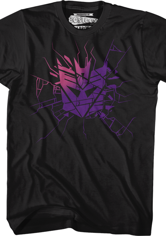 Shattered Glass Decepticons Logo Transformers T-Shirt - main product image