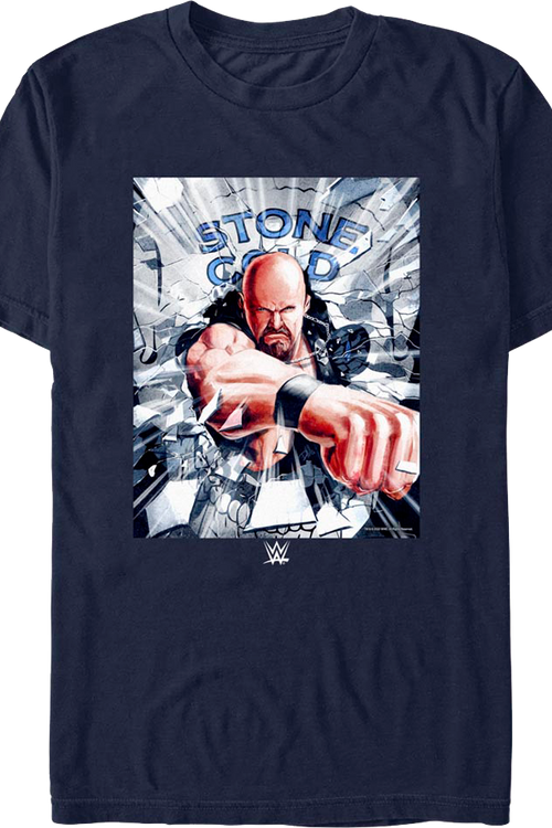 Shattered Glass Stone Cold Steve Austin T-Shirt - main product image