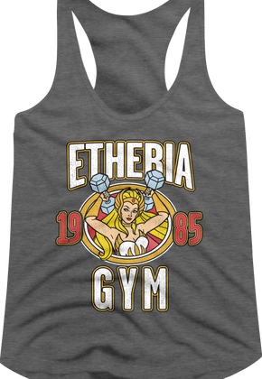 Ladies She-Ra Eteria Gym Masters of the Universe Racerback Tank Top