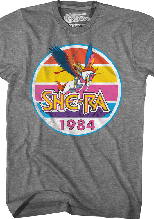 She-Ra Vintage 1984 Stripes Masters of the Universe T-Shirt - main product image