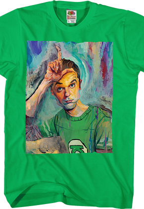 Sheldon Painting Big Bang Theory T-Shirt