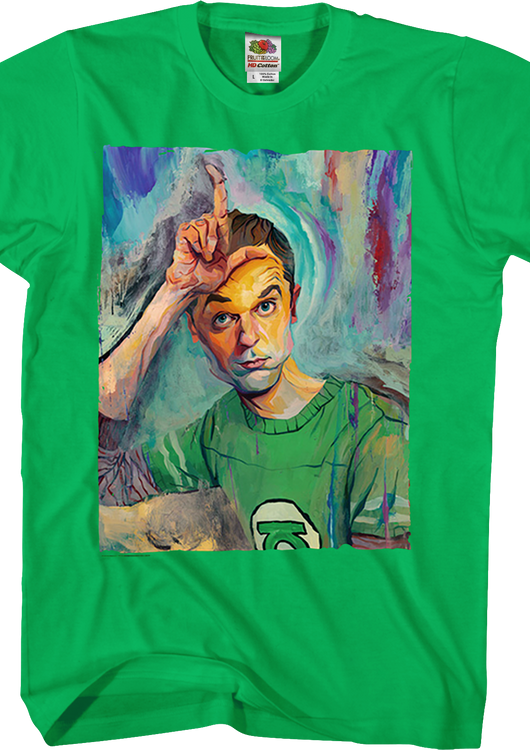 Sheldon Painting Big Bang Theory T-Shirt - main product image