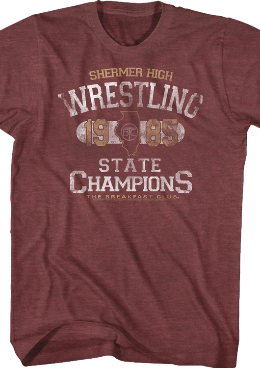 Shermer High Wrestling Breakfast Club T-Shirt - main product image
