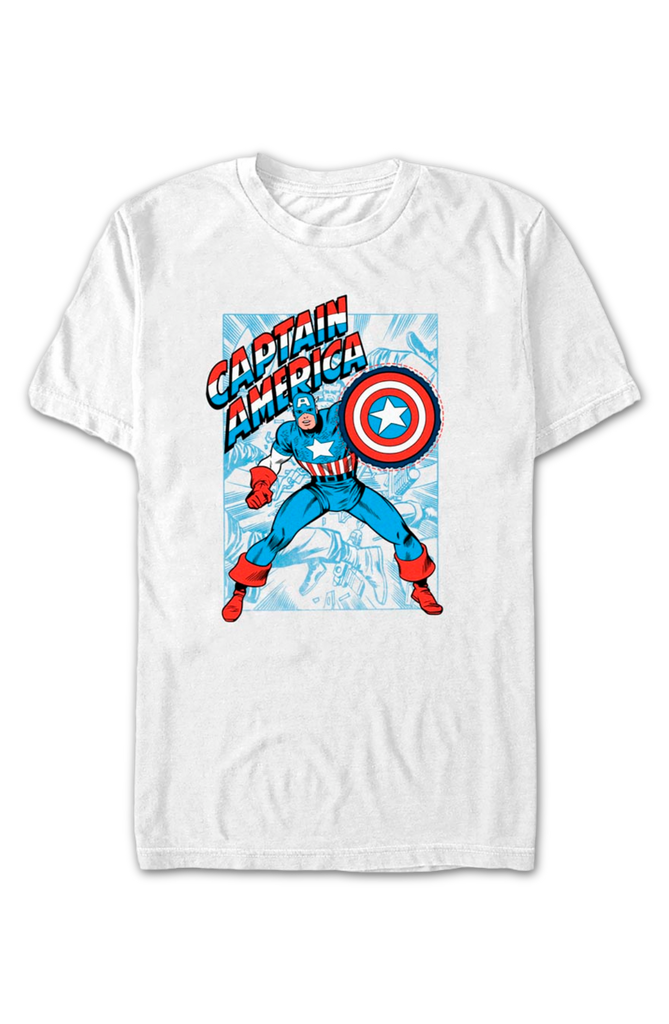 Shielded Captain America Marvel Comics T Shirt