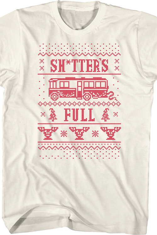 Shitter's Full Faux Ugly Sweater Christmas Vacation T-Shirtmain product image