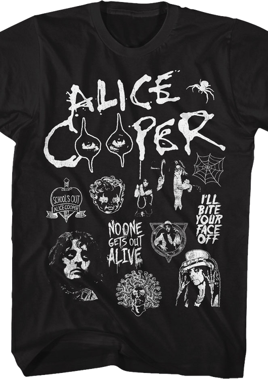 Shock Collage Alice Cooper T-Shirt - main product image