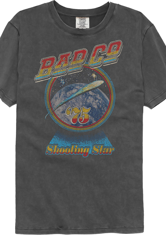 Shooting Star '75 Bad Company Comfort Colors Brand T-Shirt - main product image