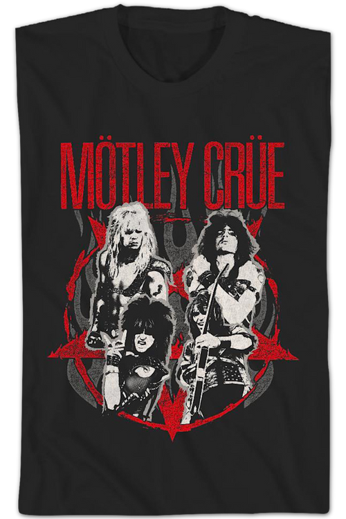 Shout At The Devil Flames Motley Crue T-Shirtmain product image