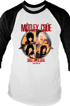 Shout At The Devil Motley Crue Raglan Baseball Shirt
