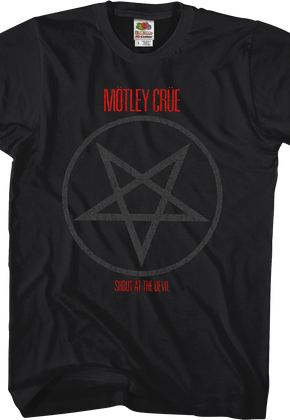 Shout At The Devil Pentagram Motley Crue T-Shirt