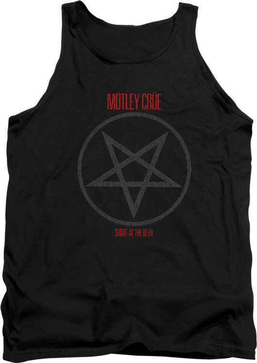 Shout At The Devil Pentagram Motley Crue Tank Top - main product image