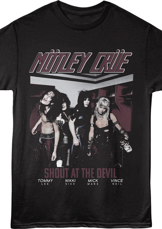 Vintage Shout At The Devil Photo Motley Crue T-Shirt - main product image