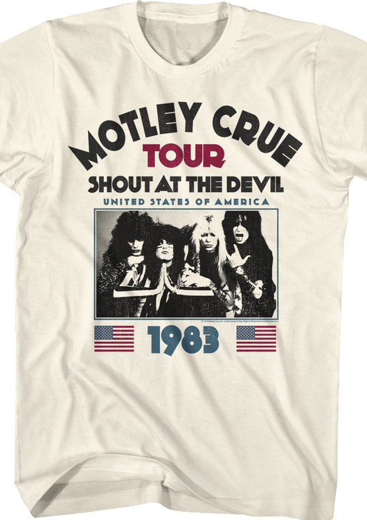 Shout At The Devil Tour Motley Crue T-Shirt - main product image