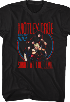 Shout At The Devil World Tour 1983 Motley Crue T-Shirt