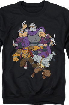 Shredder And Foot Clan Teenage Mutant Ninja Turtles Sweatshirt