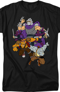 Shredder And Foot Clan Teenage Mutant Ninja Turtles T-Shirt