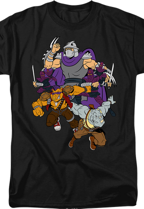 Shredder And Foot Clan Teenage Mutant Ninja Turtles T-Shirt